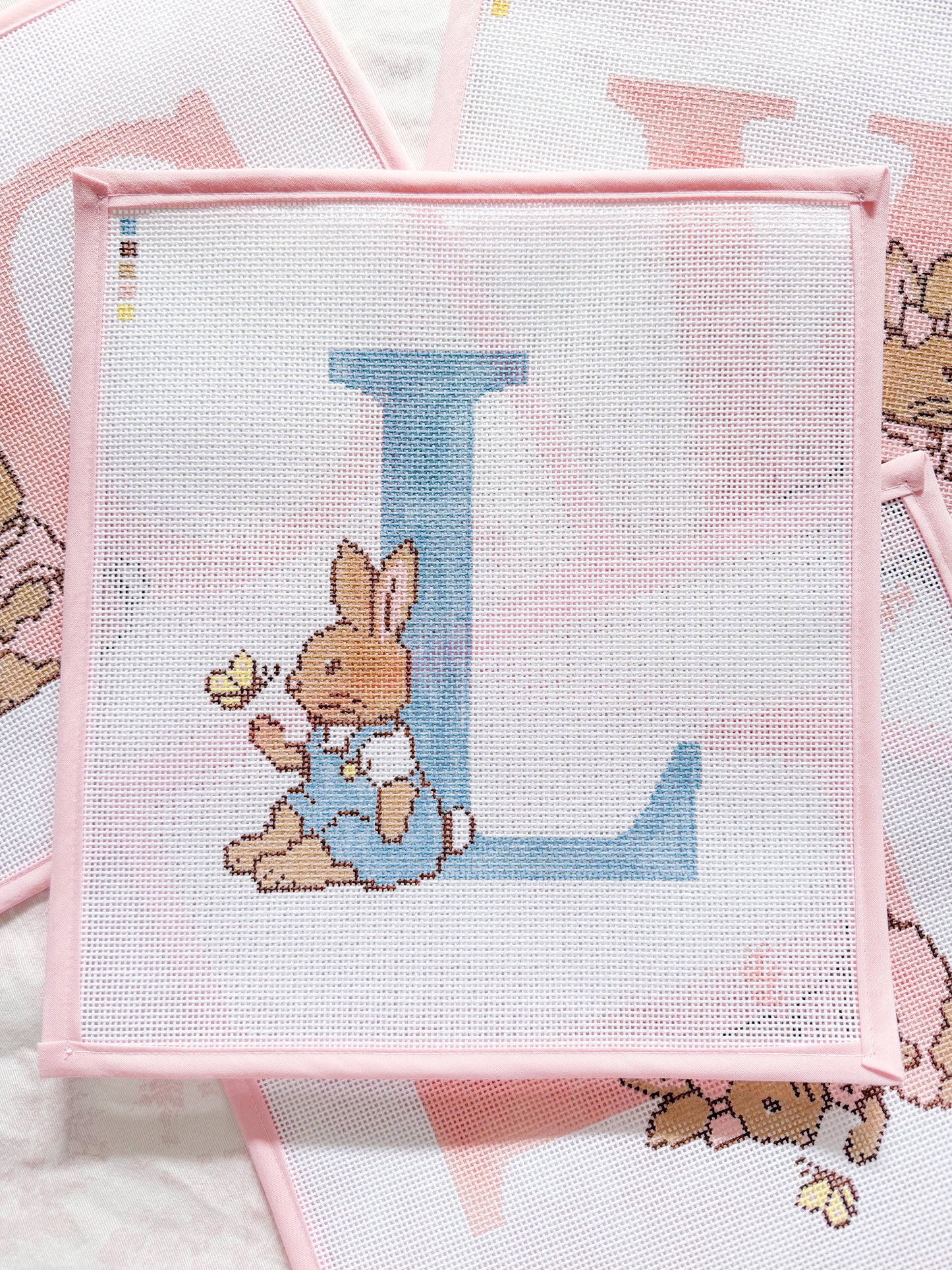 Monogram Bunny Canvas