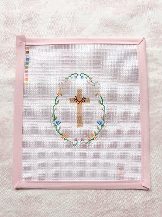 Cross and Thorns Easter Egg Canvas