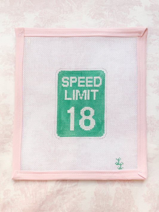 Speed Limit 18 Canvas
