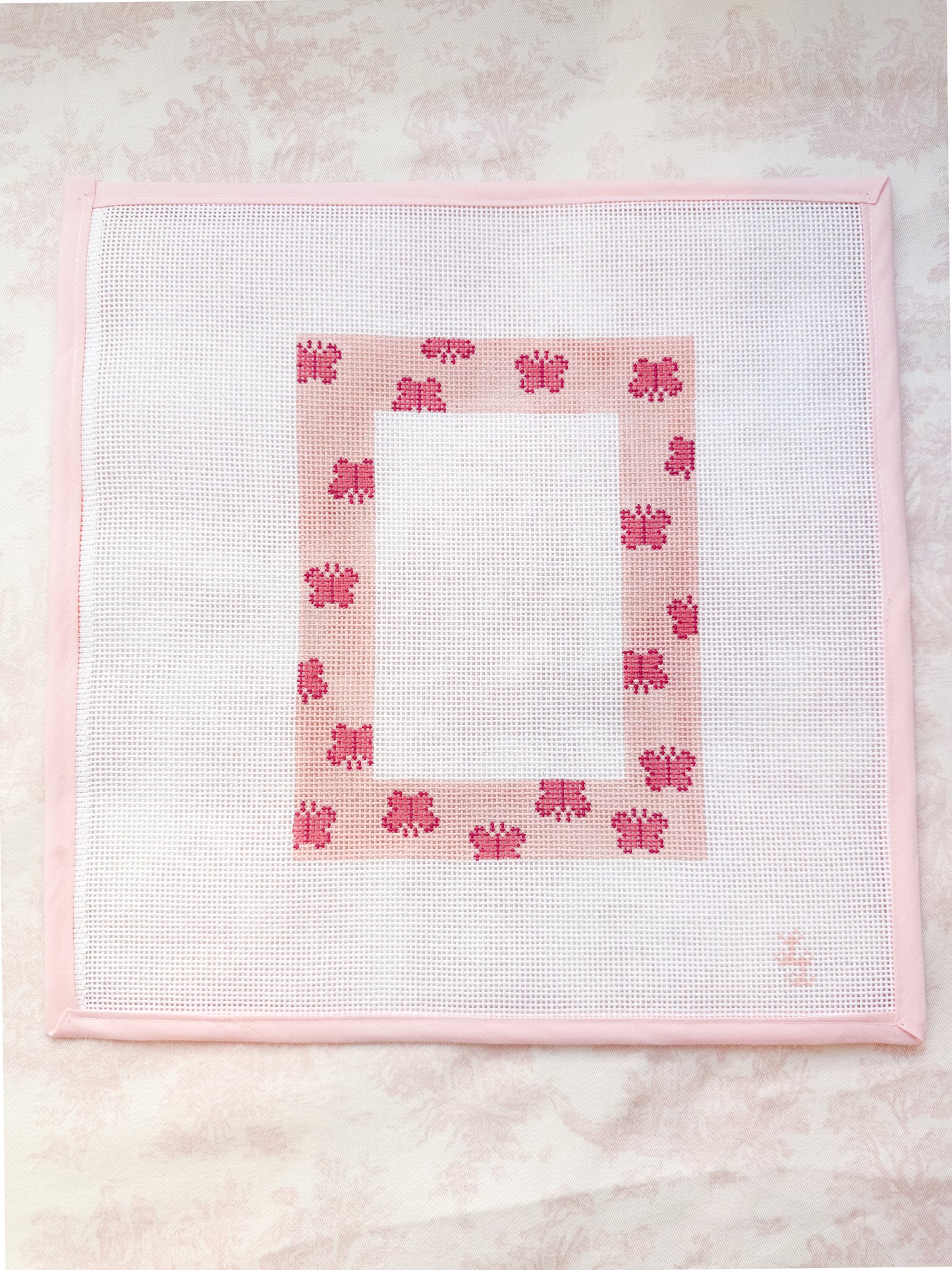 Pink Butterfly Frame Canvas