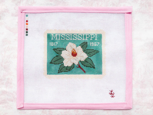 Vintage Mississippi Stamp Canvas